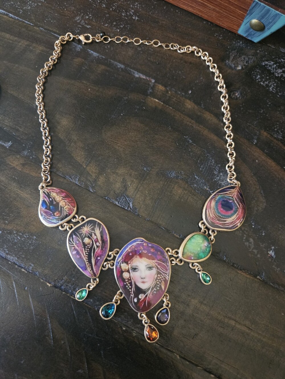 Costume HeidiK9 Artisan Multicolor Pendant Statement Necklace - Women Jewelry